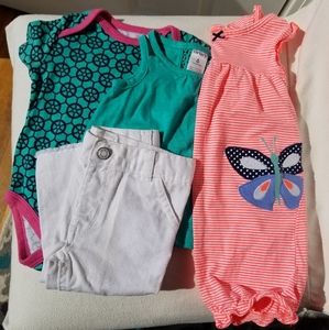 Lot of Carters sz 6-9 mos girls clothes